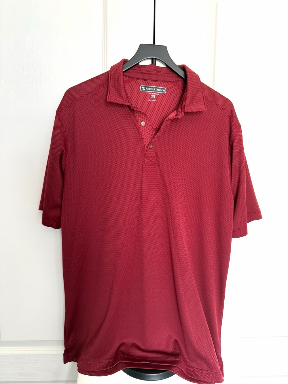 Pebble Beach Men's Maroon Polo Shirt